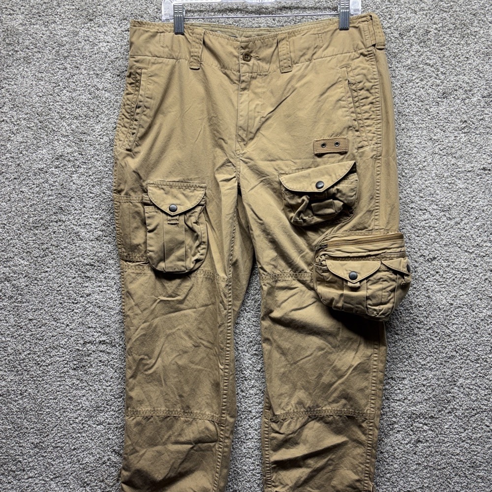 Vintage Polo Ralph Lauren Pants 34x30 Military Paratrooper Cargo Distressed RARE